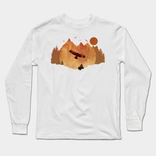 Eagle Mountains by Sunset Long Sleeve T-Shirt